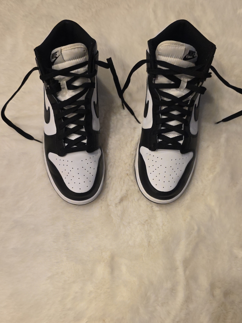 Nike Black and White High-Top Sneakers